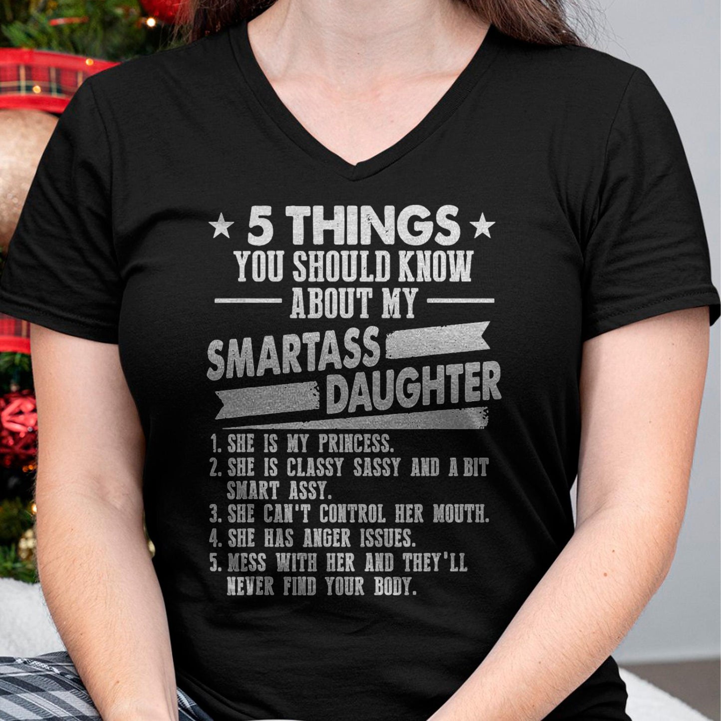 5 Things You Should Know About My Smartass Daughter - Gift for Daughter from Mom - MTNN00