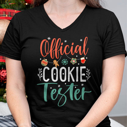 Official Cookie Tester Funny Christmas Couples Matching T-Shirt - Christmas Unisex T-Shirt/Hoodie/Sweatshirt - HNDS00
