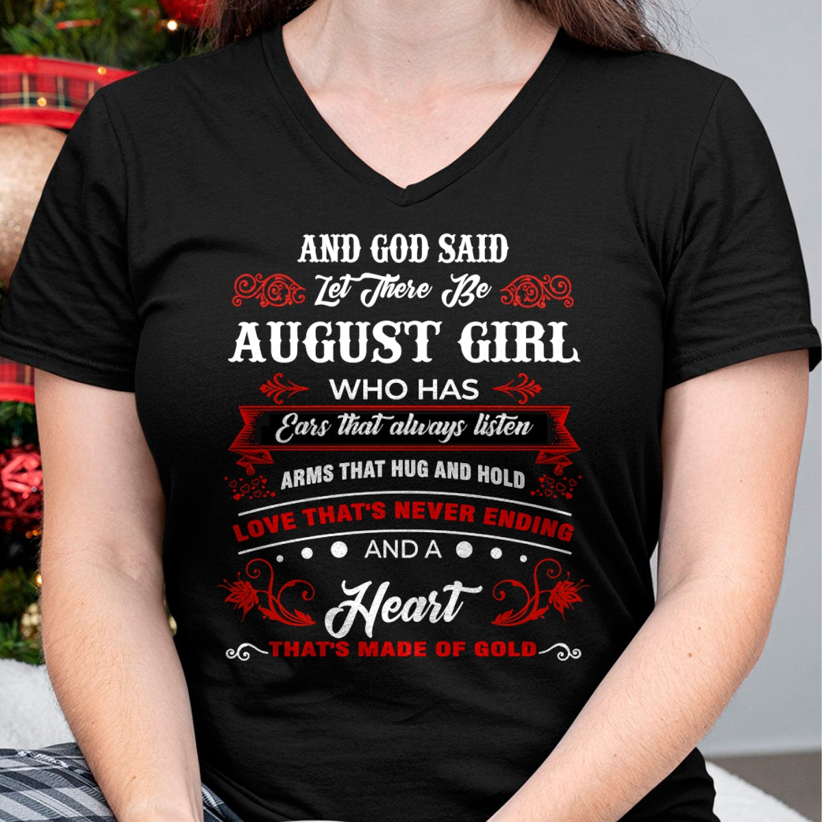 AND GOD SAID LET THERE BE AUGUST GIRL T-Shirt/Hoodie/Sweatshirt - HNDS08