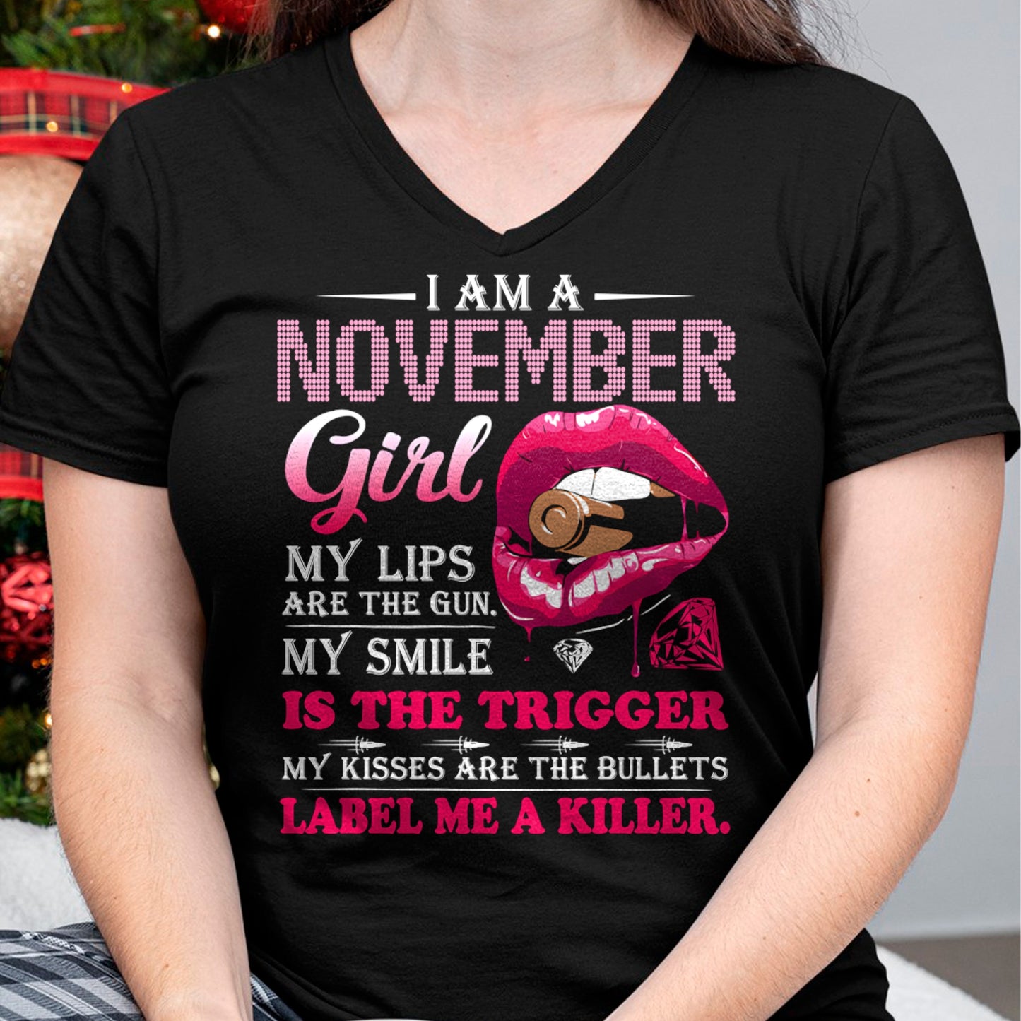 NOVEMBER - I AM A NOVEMBER GIRL, LABEL ME A KILLER T-Shirt/Hoodie/Sweatshirt - HNDS11