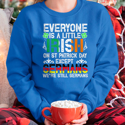 Patrick Day Shirts for Family, Funny Patrick Day shirts, st patrick's day Unisex T-Shirt/Hoodie/Sweatshirt HLT00 - Everyone Is A Little Irish On St Patrick Day Except Germans Tank Top