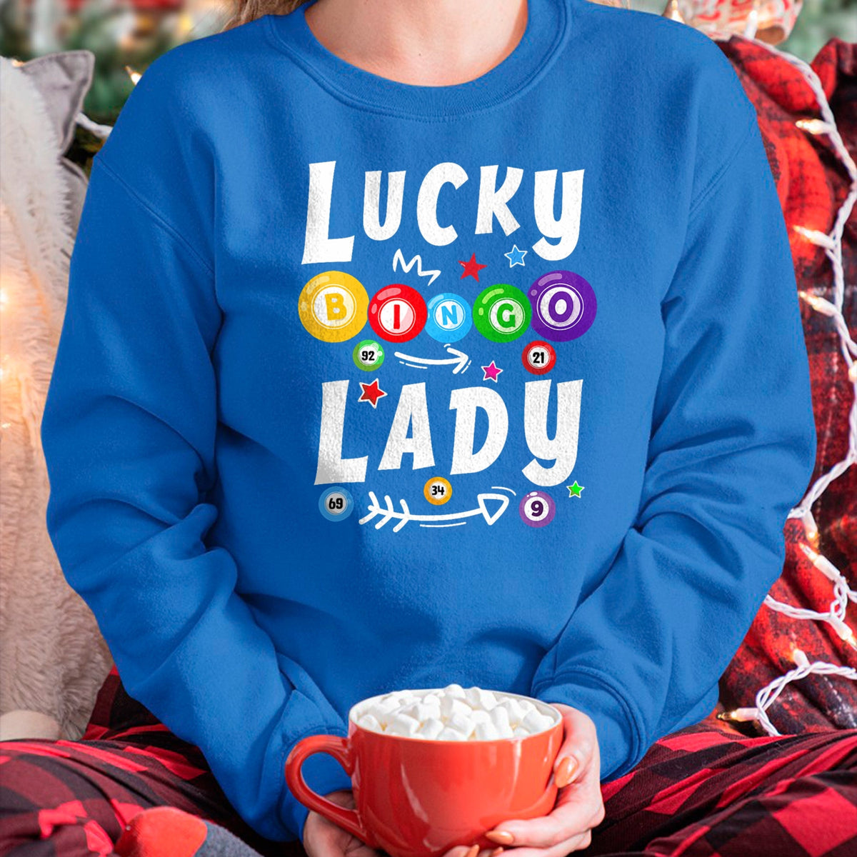 Gift for Mom Shirt, Funny Mom Unisex T-Shirt/Hoodie/Sweatshirt HLT00 - Bingo Night Funny Bingo Lucky Bingo Lady For Grandma Mom T-Shirt