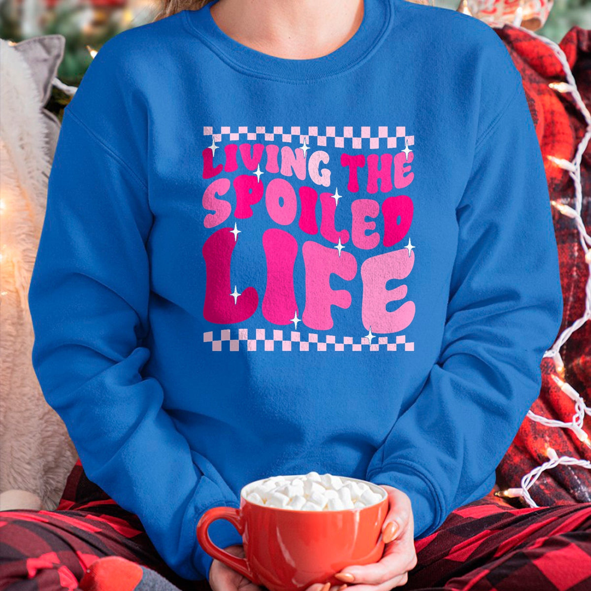 Best Wife Shirt, Wife and Husband Unisex T-Shirt/Hoodie/Sweatshirt HLT00 - Gift for wife T shirt, spoiled wife   Womens Living The Spoiled Life Spoiled Wife V-Neck T-Shirt
