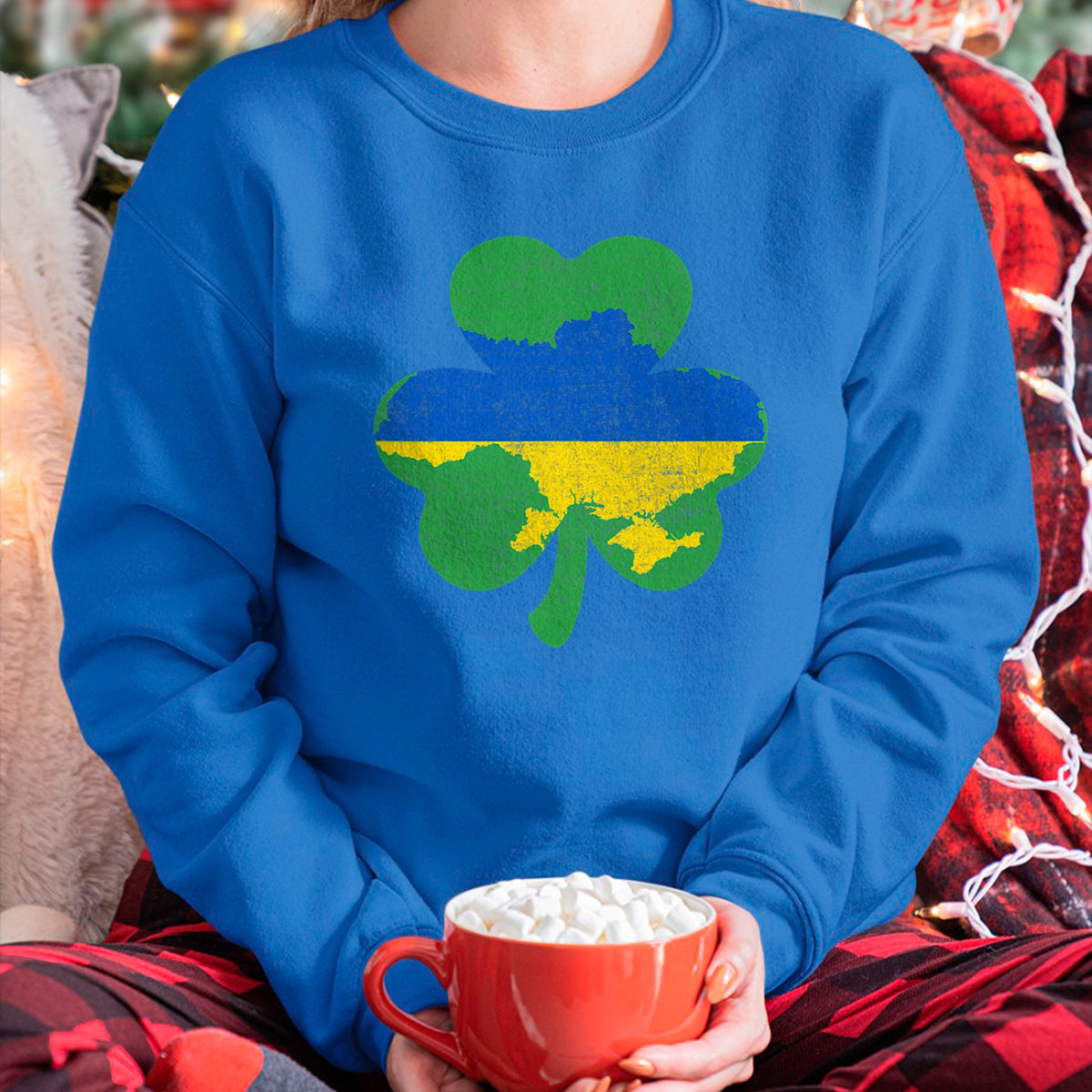 Patrick Day Shirts for Family, Funny Patrick Day shirts, st patrick's day Unisex T-Shirt/Hoodie/Sweatshirt HLT00 - Irish Shamrock Good Luck Ukrainians Ukraine Map Patrick Day T-Shirt