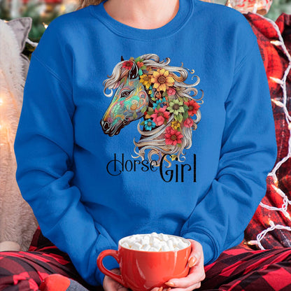 Best Horse Lover Shirt , Funny Horse UnisexT-Shirt/Hoodie/Sweatshirt HLT00 - Horse Girl - Just A Girl Who Loves Horses, Horseback Riding T-Shirt