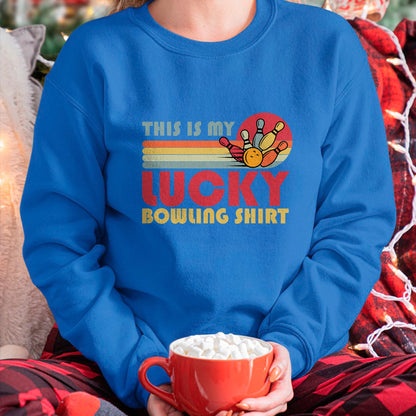 Gift for Mom Shirt, Funny Mom Unisex T-Shirt/Hoodie/Sweatshirt HLT00 - Funny Lucky Bowling Shirt Bowlers Men Women Kids Retro T-Shirt