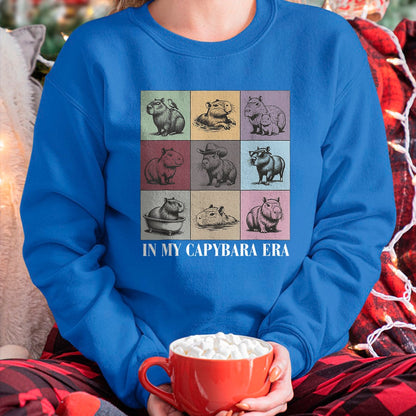 Cute Capybara Shirt, Funny Capybara Unisex T-Shirt/Hoodie/Sweatshirt HLT00 - Cute Capybara Lover In My Capybara Era Gift For Boys Girls T-Shirt