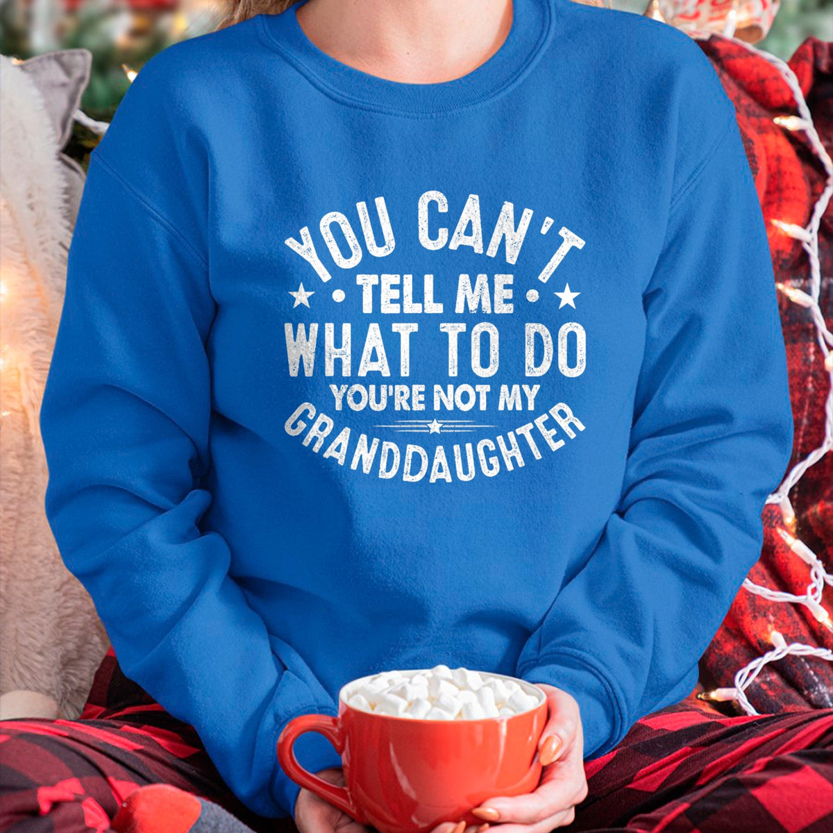 Best Grandpa Shirt, Proud Grandpa Unisex T-Shirt/Hoodie/Sweatshirt HLT00 - You Cant Tell Me What To Do You're Not My Granddaughter T-Shirt