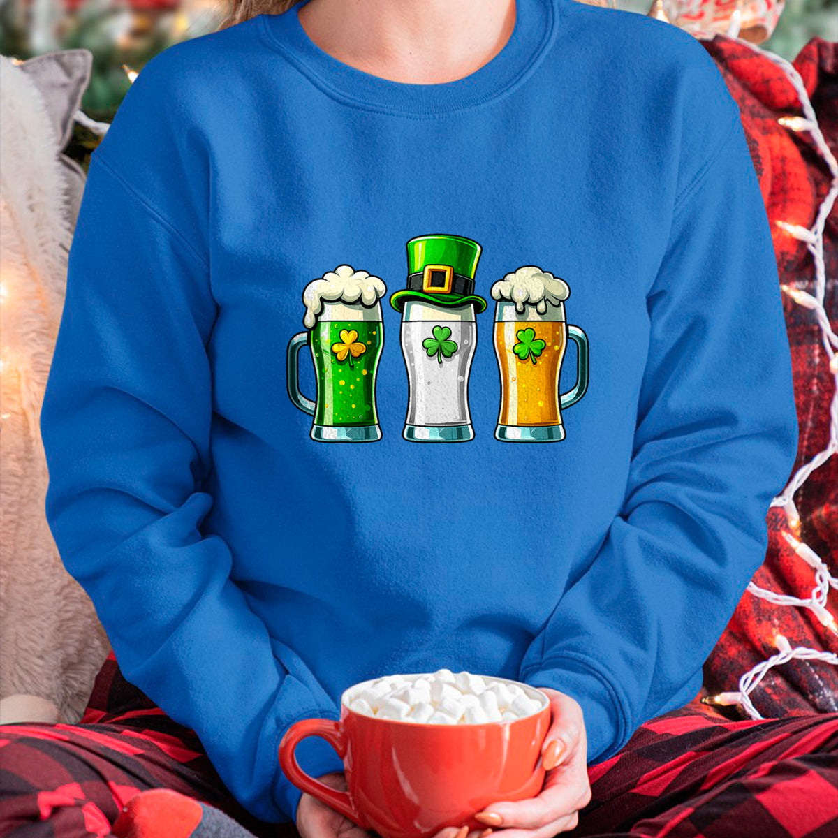 Patrick Day Shirts for Family, Funny Patrick Day shirts, st patrick's day Unisex T-Shirt/Hoodie/Sweatshirt HLT00 - St Patrick Day Irish Ireland Flag Green Beer Lover Men Women T-Shirt