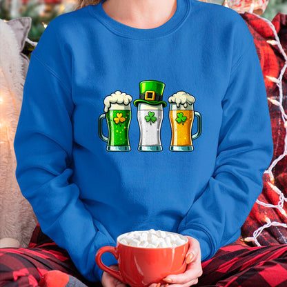 Patrick Day Shirts for Family, Funny Patrick Day shirts, st patrick's day Unisex T-Shirt/Hoodie/Sweatshirt HLT00 - St Patrick Day Irish Ireland Flag Green Beer Lover Men Women T-Shirt
