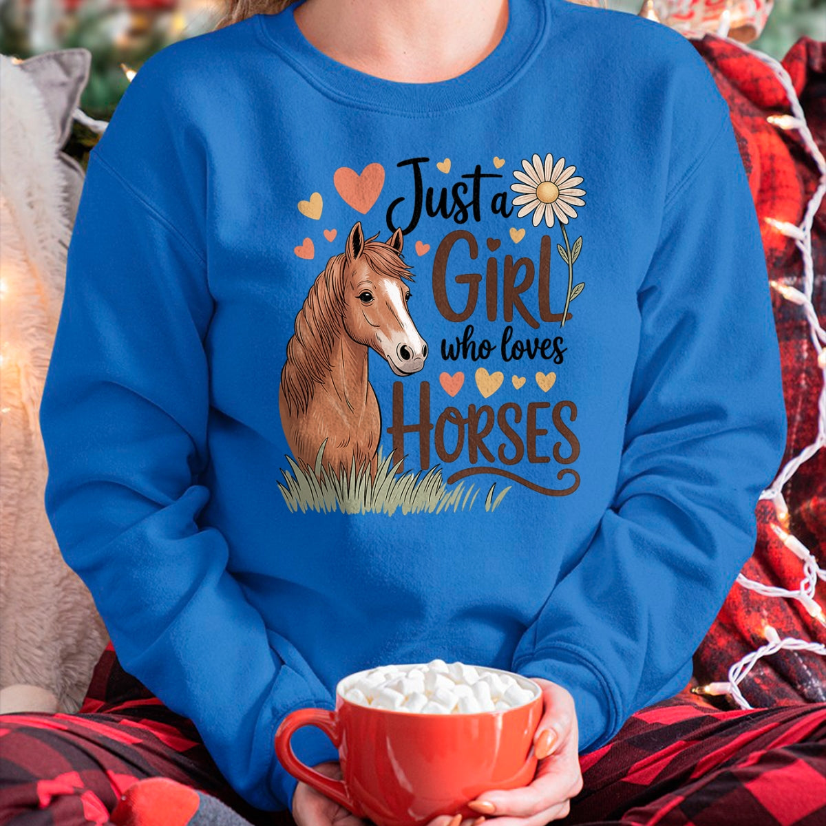 Best Horse Lover Shirt , Funny Horse UnisexT-Shirt/Hoodie/Sweatshirt HLT00 - Horse Riding for Girls Women - Just a Girl Who Loves Horses T-Shirt