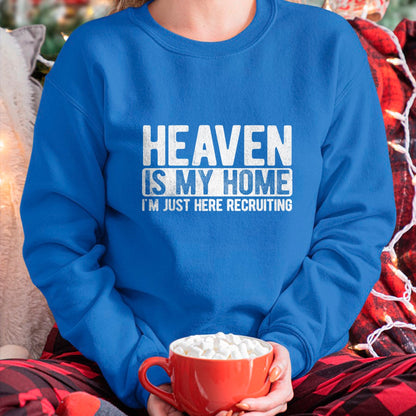 Christian Tee, Christian Faith Unisex T-Shirt/Hoodie/Sweatshirt HLT00 - Heaven Is My Home Christian Religious Jesus T-Shirt (1)