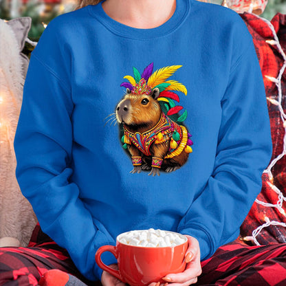 Cute Capybara Shirt, Funny Capybara Unisex T-Shirt/Hoodie/Sweatshirt HLT00 - Funny Capybara Carnival Dress Brazil Heritage Latina T-Shirt