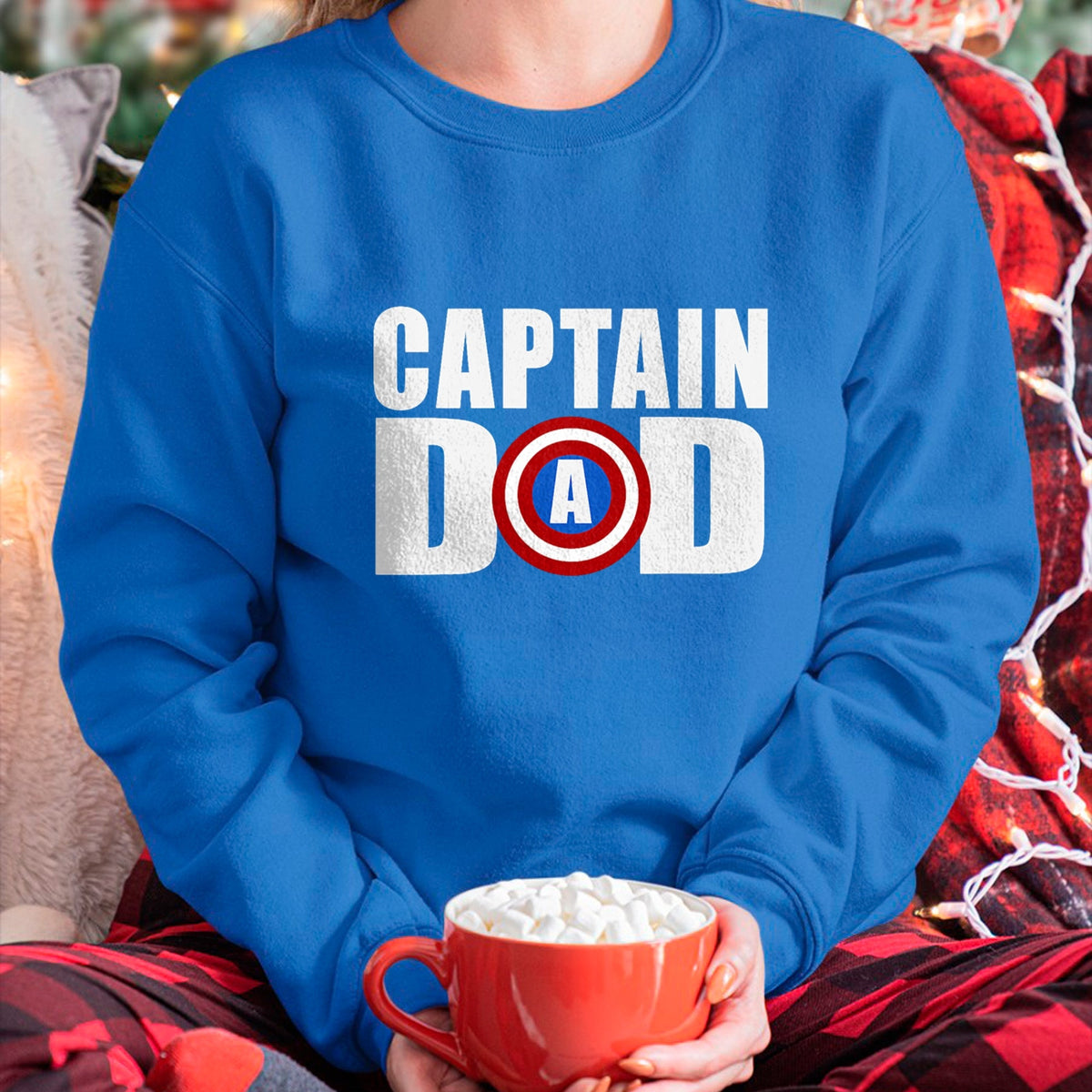 Gift for Dad Shirt, Funny Dad Unisex T-Shirt/Hoodie/Sweatshirt HLT00 – Funny Super Captain Dad Superhero Fathers Day T-Shirt