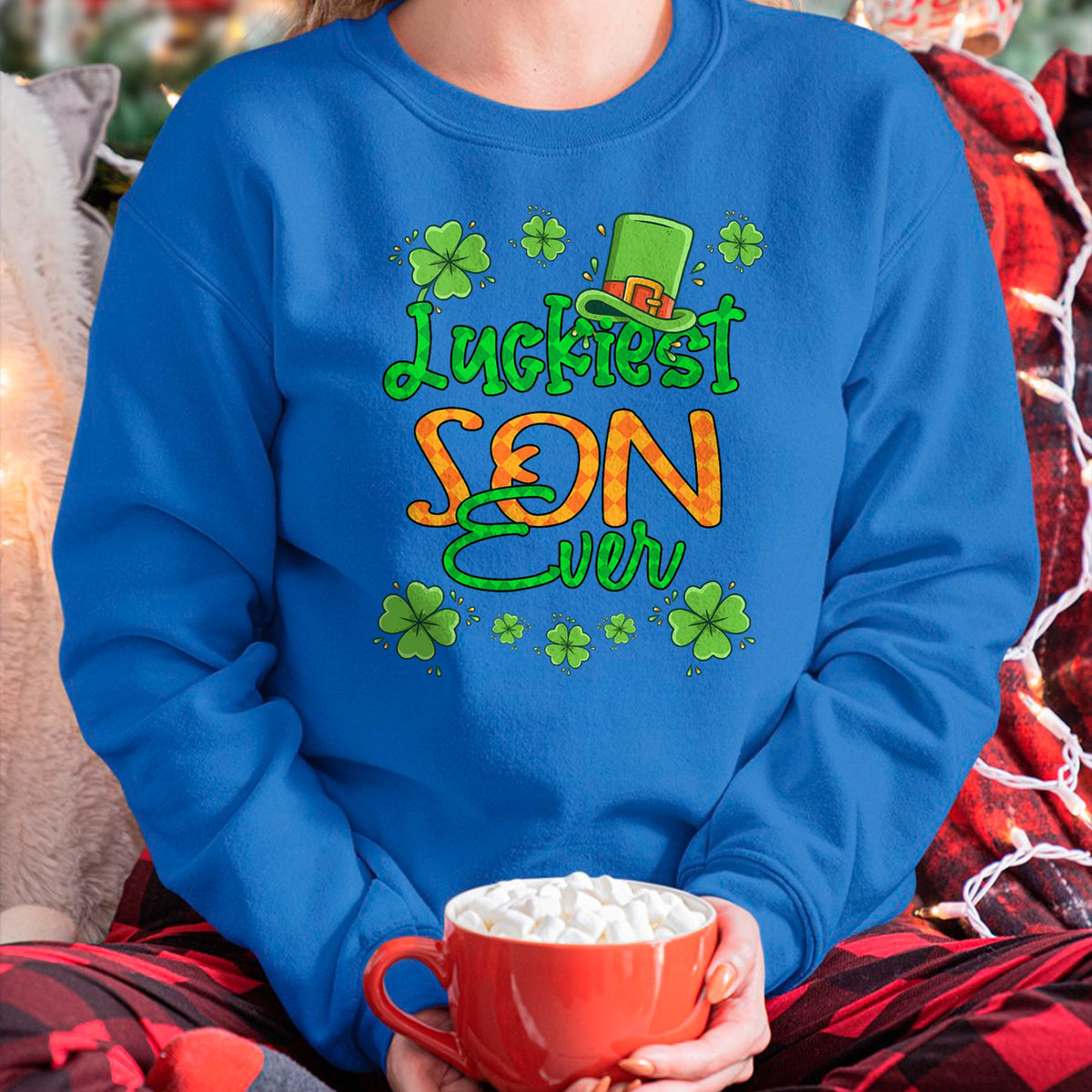 Patrick Day Shirts for Family, Funny Patrick Day shirts, st patrick's day Unisex T-Shirt/Hoodie/Sweatshirt HLT00 - Boy St Patrick Day Luckiest Son Ever St Patricks Day T-Shirt