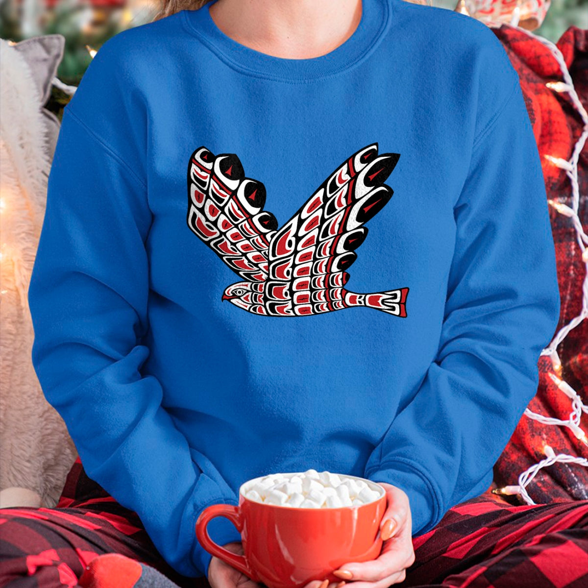 Native American T-Shirts, Vintage Native American Unisex T-Shirt/Hoodie/Sweatshirt HLT00 - Pacific Northwest tribe art Salmon Native american tribal T-Shirt
