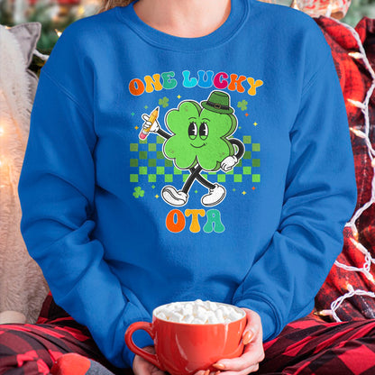 Patrick Day Shirts for Family, Funny Patrick Day shirts, st patrick's day Unisex T-Shirt/Hoodie/Sweatshirt HLT00 - Vintage One Lucky OTA St Patrick Day School Assistant T-Shirt