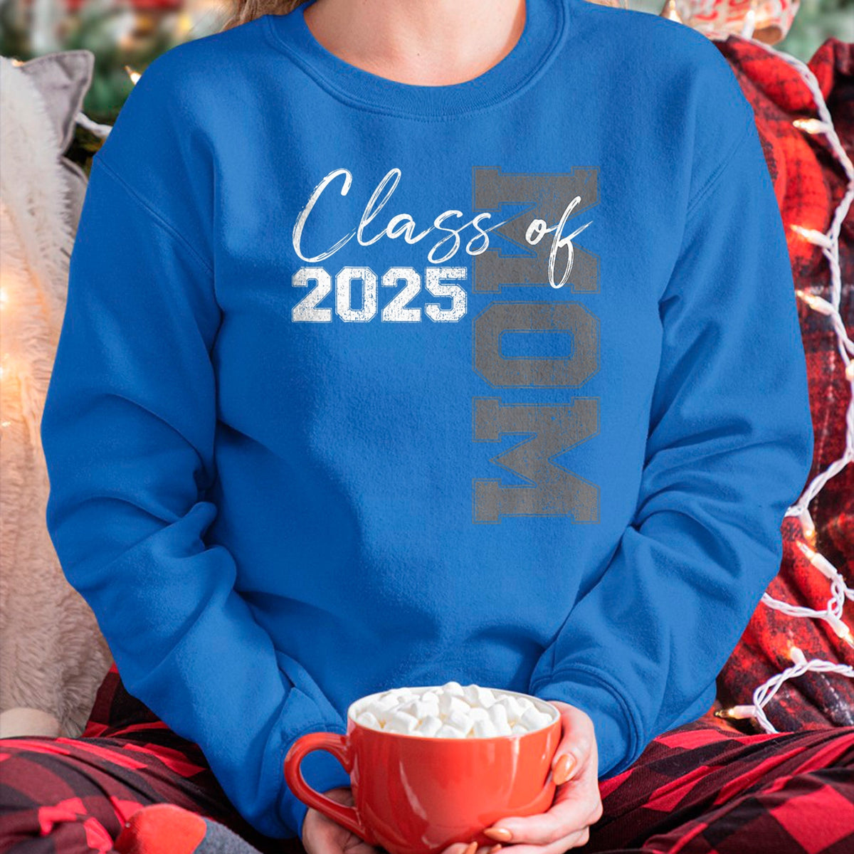 Gift for Mom Shirt, Funny Mom Unisex T-Shirt/Hoodie/Sweatshirt HLT00 - Mom Senior 2025 Proud Mom of a Class of 2025 Graduate Mother T-Shirt