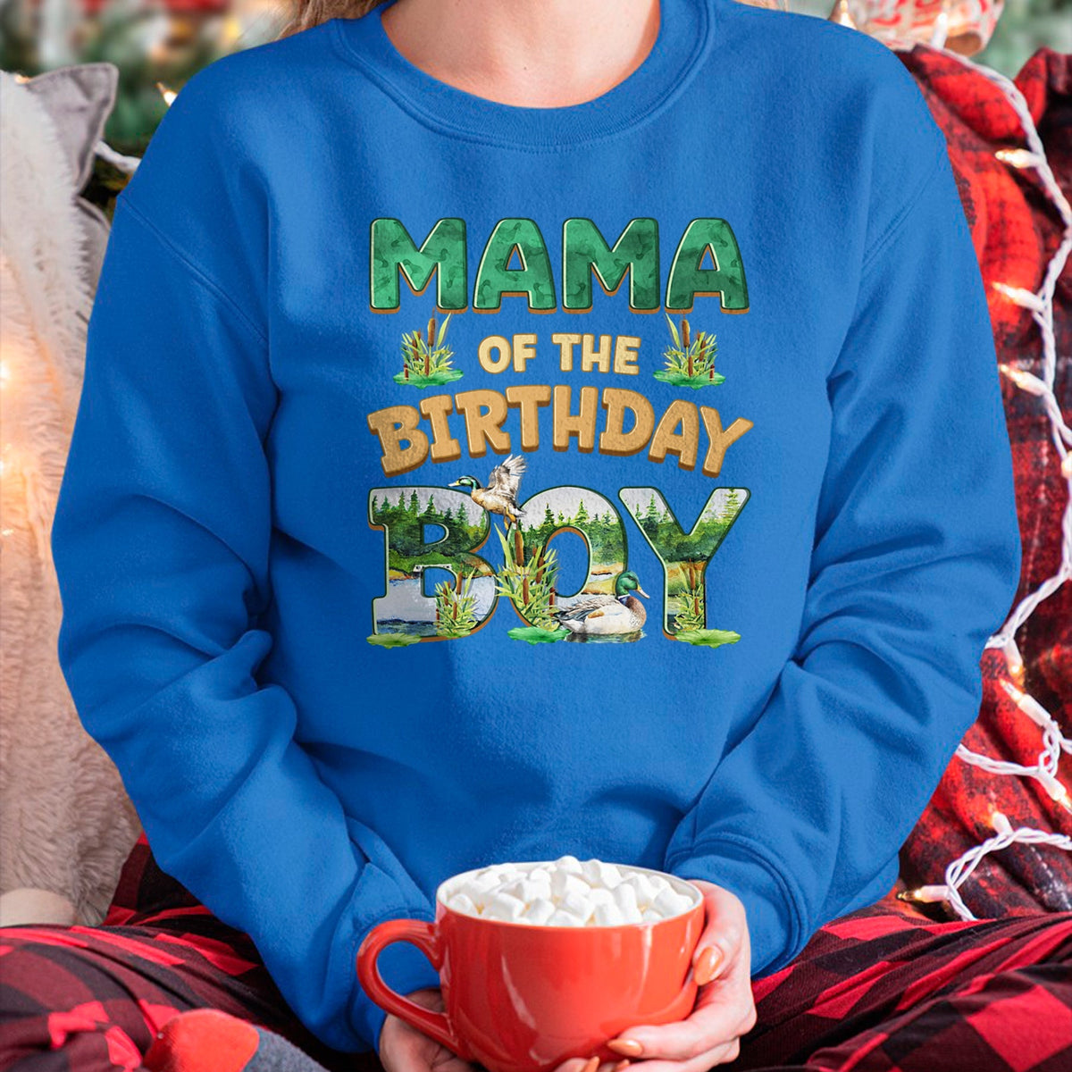 Gift for Mom Shirt, Funny Mom Unisex T-Shirt/Hoodie/Sweatshirt HLT00 - Mom Dad Mama Birthday Boy One Lucky Duck 1st First Family T-Shirt