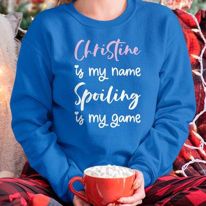 Best Wife Shirt, Wife and Husband Unisex T-Shirt/Hoodie/Sweatshirt HLT00 - Christine Name Personalized Women Spoiled Girl Cute Pink T-Shirt