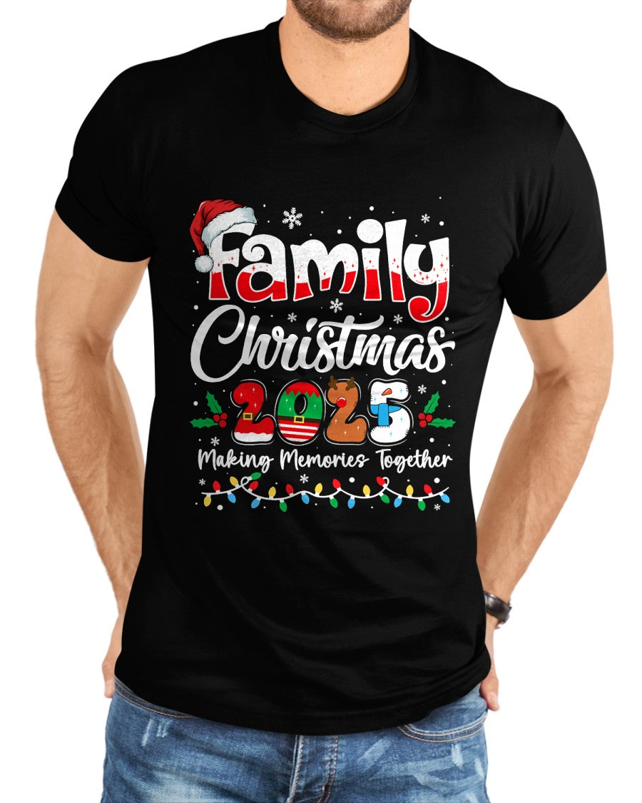 Family Christmas 2025 Matching Outfit Xmas Squad Santa T-Shirt - Christmas Unisex T-Shirt/Hoodie/Sweatshirt - HNDS00