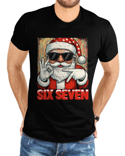 Funny Six Seven Meme Christmas Cool Santa Saying 6 7 T-Shirt - Christmas Unisex T-Shirt/Hoodie/Sweatshirt - HNDS00