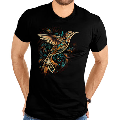 Native American T-Shirts, Vintage Native American Unisex T-Shirt/Hoodie/Sweatshirt HLT00 - Hummingbird Native American Indian Northwest Tribal Graphic T-Shirt