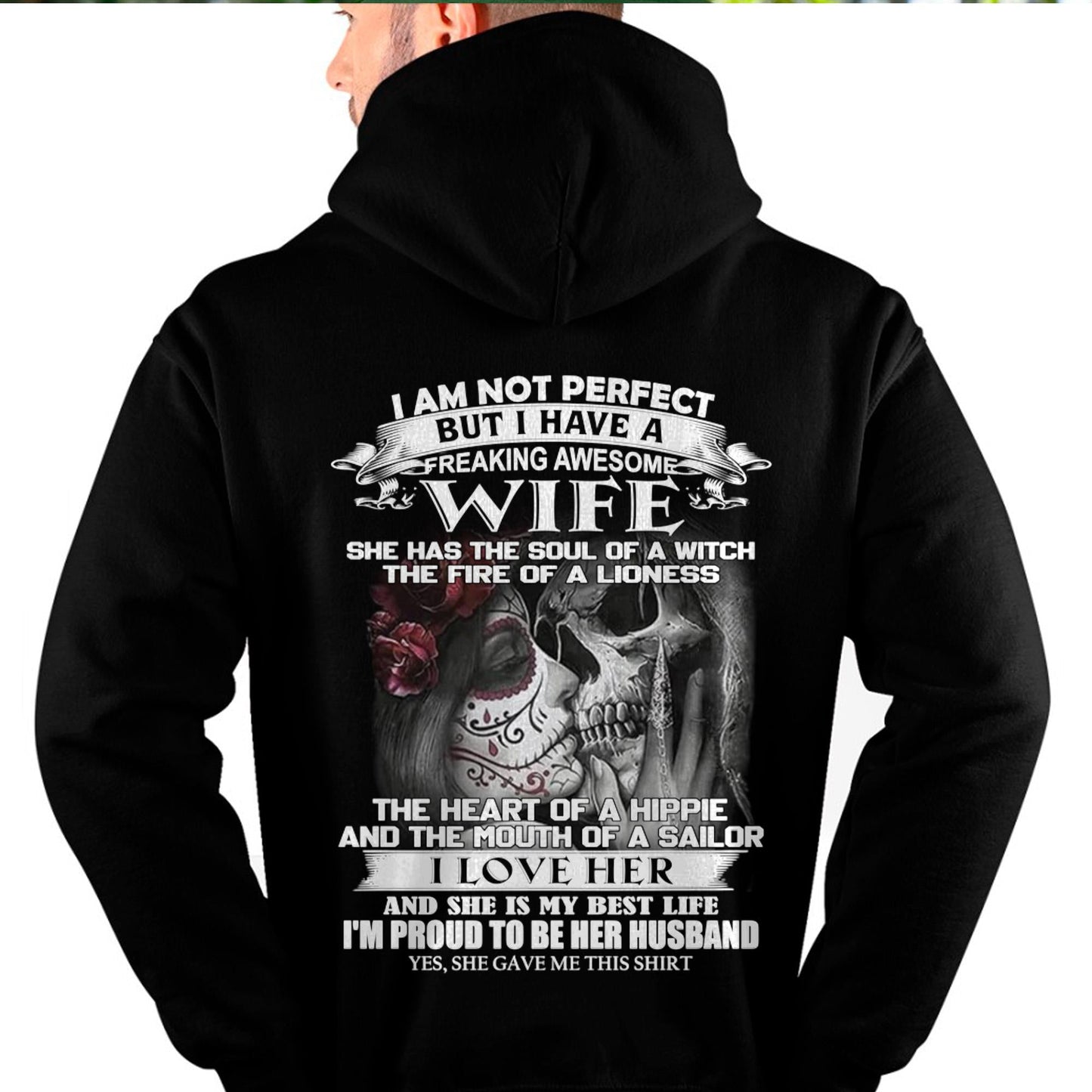 I Am Not Perfect But I Have A Freaking Awesome Wife - Gift For Husband From Wife - MTNN00 (SKU06-31-00)