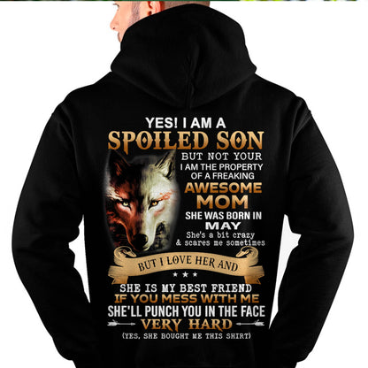 May - Lucky Son of Awesome Mom - Perfect Gift for Son From Mom - MTNN05 (SKU10-128-05)