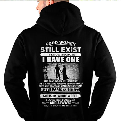 JANUARY - GOOD WOMEN STILL EXIST - PERFECT GIFT FROM WIFE, GIRLFRIEND - MTNN01 (SKU2604-293-01)