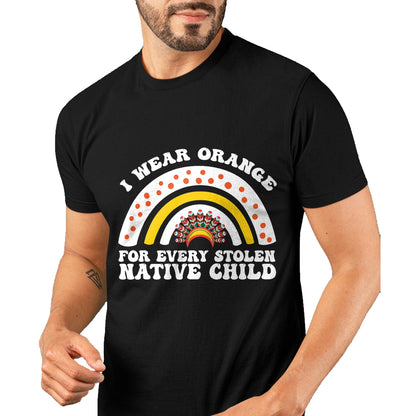 Native American T-Shirts, Vintage Native American Unisex T-Shirt/Hoodie/Sweatshirt HLT00 - I Wear Orange For Every American Native Child Indian Pride T-Shirt (1)