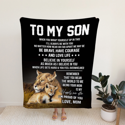 Special Gift For Your Son Blanket - From Mom
