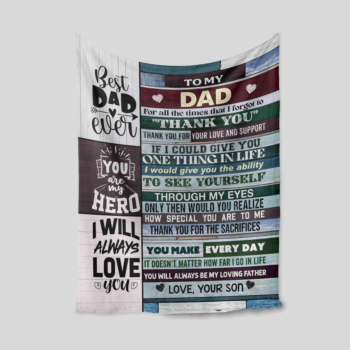 Special Gift For Dad Blanket - From Son