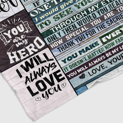 Special Gift For Dad Blanket - From Son