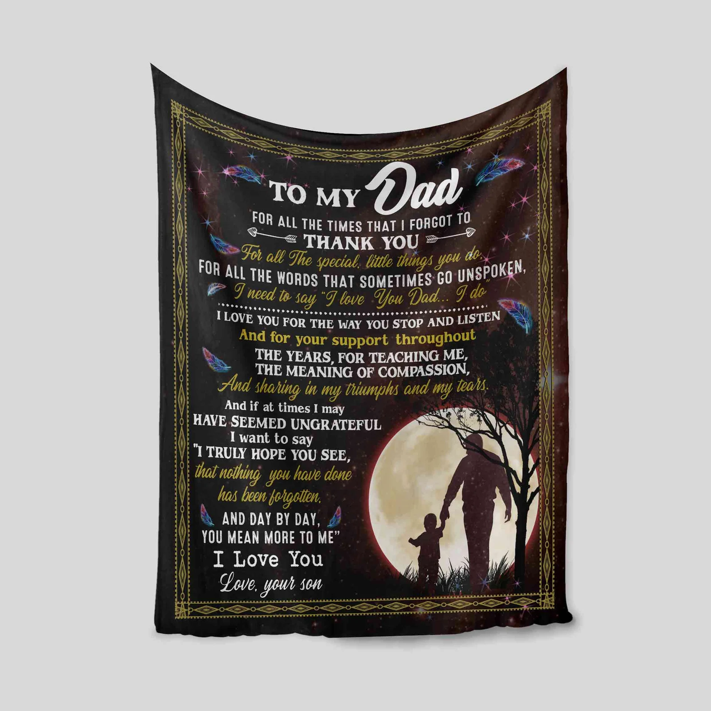 Special Gift For Dad Blanket - From Son