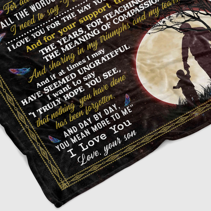 Special Gift For Dad Blanket - From Son