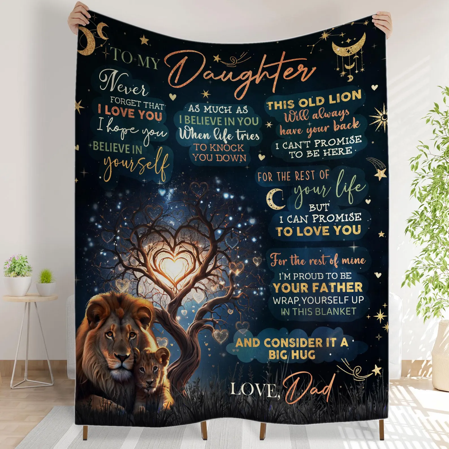 Special Gift For Daughter Blanket - From Dad