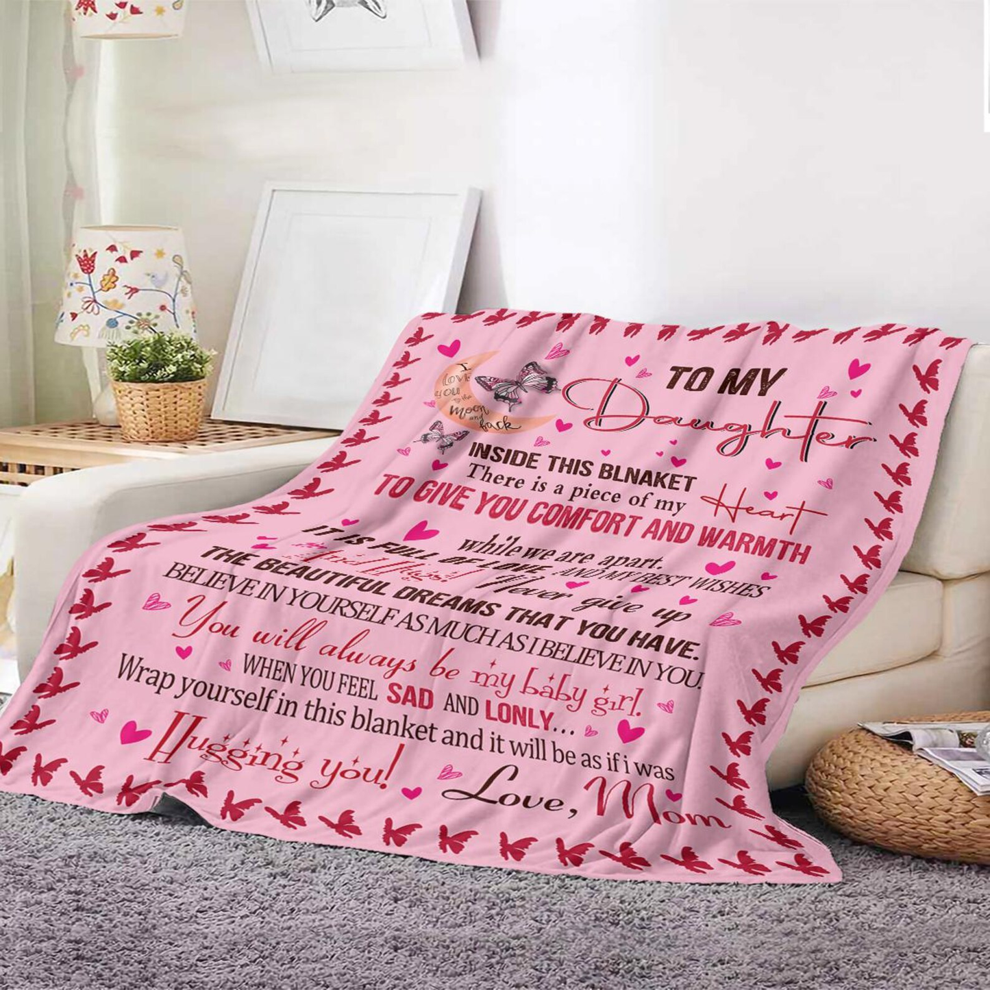 Special Gift For Your Daughter Blanket - From Mom