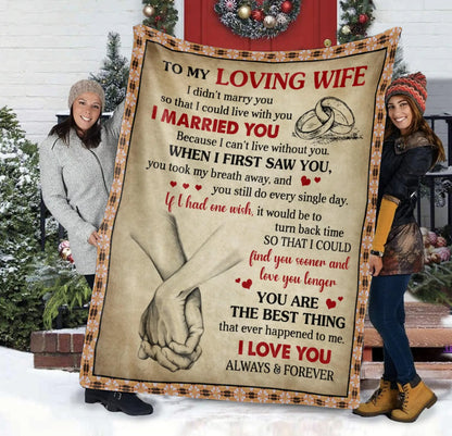 Special Gift For Wife Blanket - From Husband