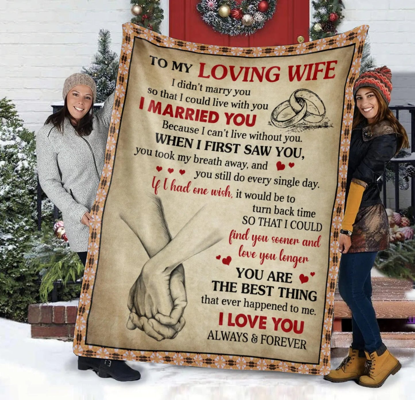 Special Gift For Wife Blanket - From Husband