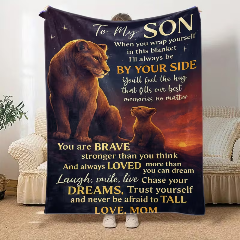 To My Brave Son Blanket – A Gentle Embrace from Mom