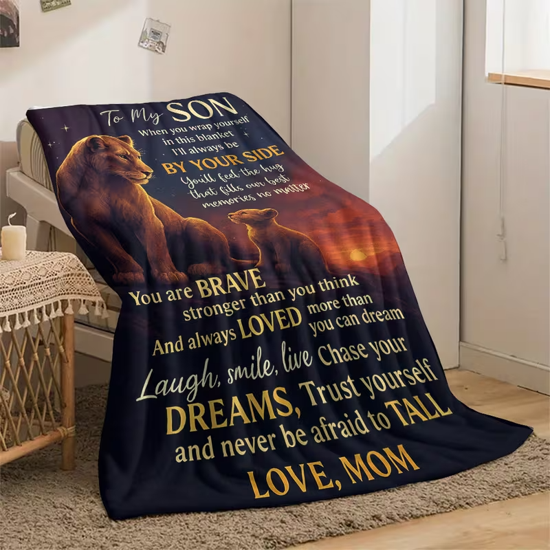 To My Brave Son Blanket – A Gentle Embrace from Mom