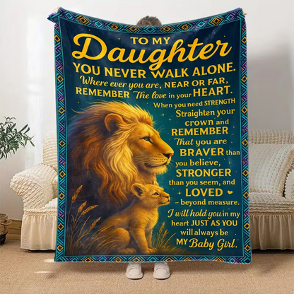 To My Brave Daughter Blanket – A Gentle Embrace from Dad