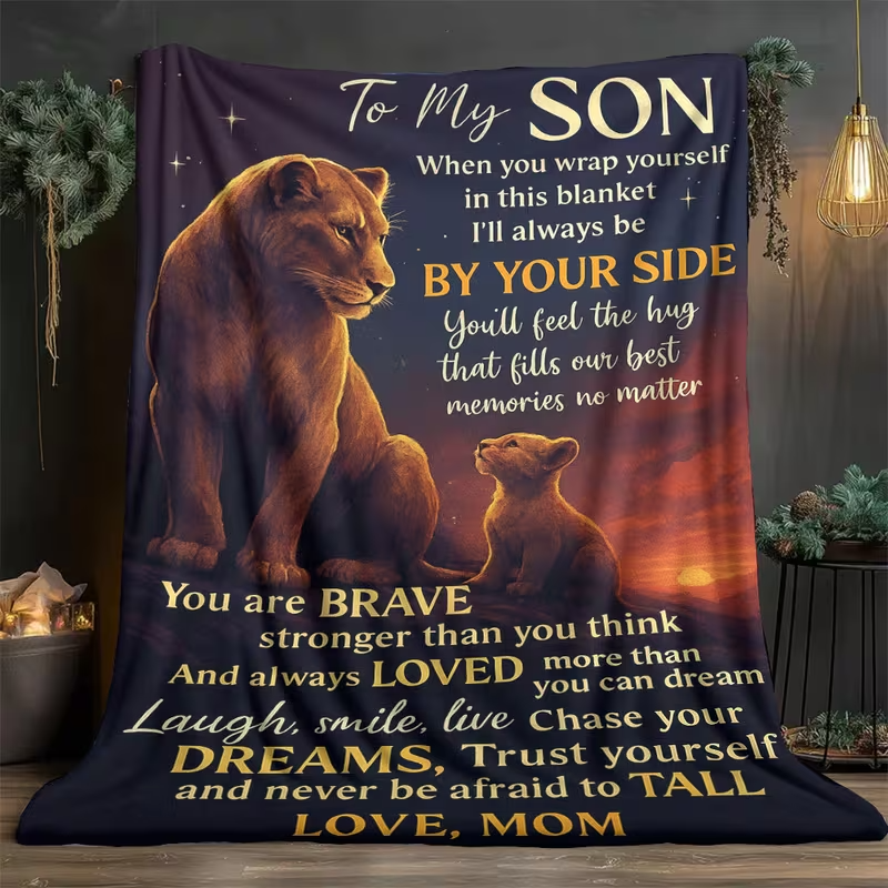 To My Brave Son Blanket – A Gentle Embrace from Mom