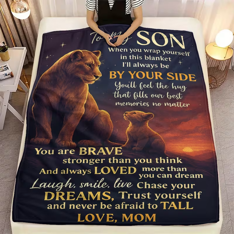 To My Brave Son Blanket – A Gentle Embrace from Mom