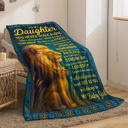 To My Brave Daughter Blanket – A Gentle Embrace from Dad