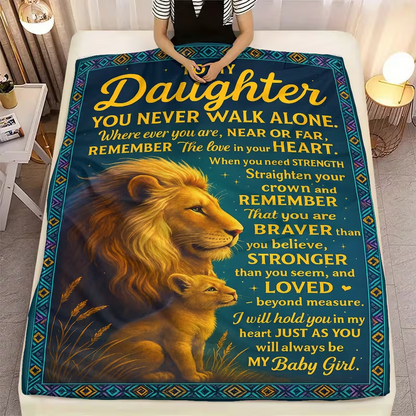 To My Brave Daughter Blanket – A Gentle Embrace from Dad
