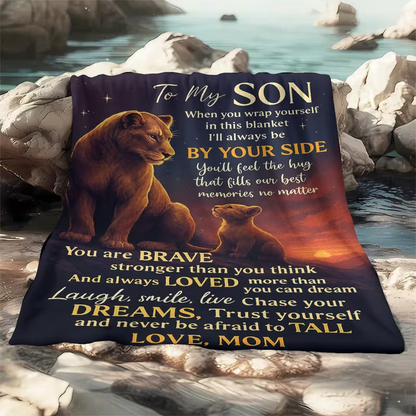 To My Brave Son Blanket – A Gentle Embrace from Mom