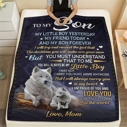 Special Gift For Your Son Blanket - From Mom
