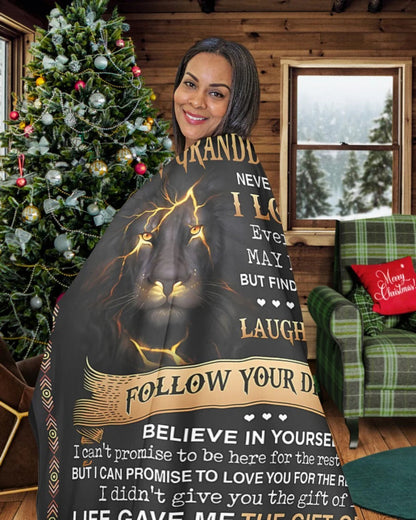 BLANKET FOR GRANDDAUGHTER – COMFORT & WARMTH GIFT FROM GRANDPA  Sherpa Fleece Quilt Blanket NTTD00 (SKUB09-44)